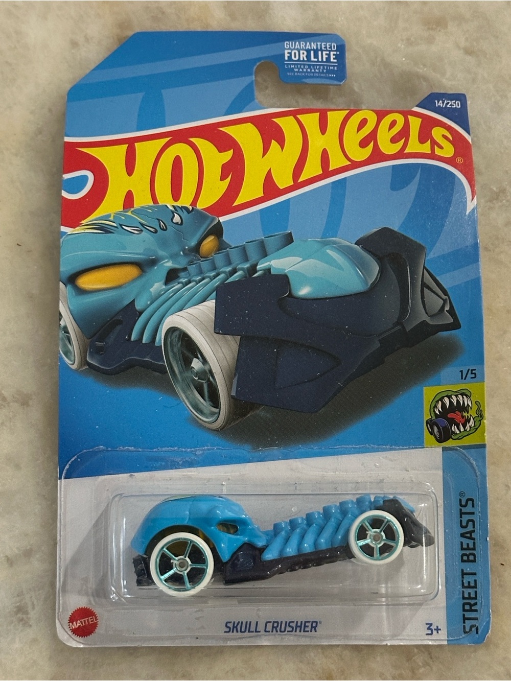 Hot Wheels Skull Crusher Die-Cast Toy Car - Blue
